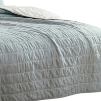 Veria 3 Piece King Quilt Set with Channel Stitching The Urban Port, Sage Green - BM249999