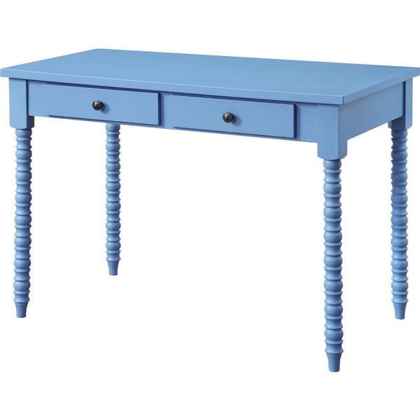 Rectangular Wooden Storage Drawer Writing Desk, Blue - BM250254
