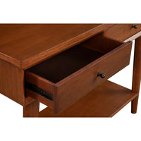 Console Table with 2 Drawers and Angled Legs, Brown - BM261864