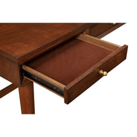 Writing Desk with 3 Drawers and Angled Legs, Walnut Brown - BM261896