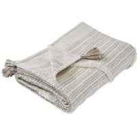 Veria 60 x 70 Cotton Throw with Diamond Pattern The Urban Port, Off White - BM269189