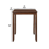 Gary 3 Piece Counter Table Set, Cherry Brown - BM272091