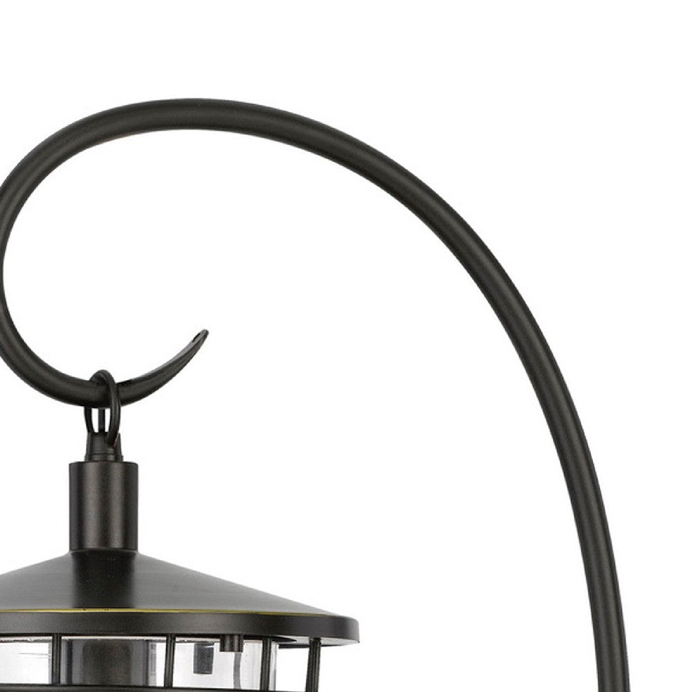 30 Inch Metal Downbridge Lantern Table Lamp, Bronze Black - BM272201