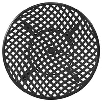 49 Inch Wynn Outdoor Patio Round Open Metal Dining Table, Black - BM272254