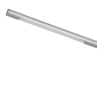 16 Inch Adjustable LED Office Desk Lamp, 2 USB Ports, Silver - BM272313