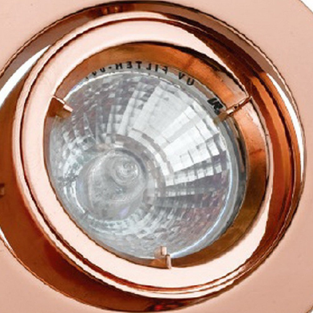 3.75 Inch 12V Round Ceiling Light with Metal, Antique Copper - BM272353