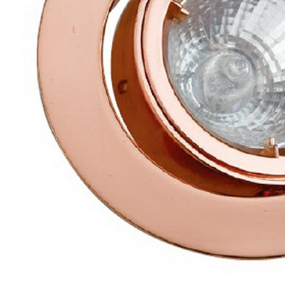 3.75 Inch 12V Round Ceiling Light with Metal, Antique Copper - BM272353
