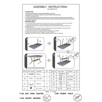 42 Inch Cast Metal Outdoor Patio Coffee Table, Dark Bronze - BM272415