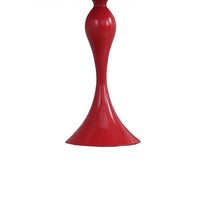 Lily 24 Inch Metal Glam Feather Table Lamp, Candlestick, 40W, Pink, Red - BM279099