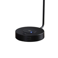 15 Inch Metal Table Lamp, Adjustable Shade, Wireless Charging, Black - BM279103