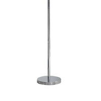 Finn 63 Inch Glamorous Floor Lamp, Rose Accent Shade, 100W, Red, Silver - BM279104