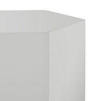 Cid Keli 15 Inch Modular End Table, Small, Glossy, Light Gray - BM279368