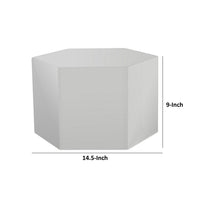 Cid Keli 15 Inch Modular End Table, Small, Glossy, Light Gray - BM279368