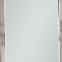 Bran 36 x 36 Modern Square Dresser Mirror, Pine Wood, Light Brown - BM284304