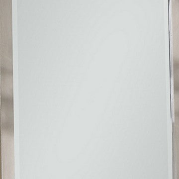 Bran 36 x 36 Modern Square Dresser Mirror, Pine Wood, Light Brown - BM284304