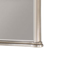 Ada 38 x 45 Rectangular Dresser Mirror, Molded Trim, Pine Wood, Brown - BM284354