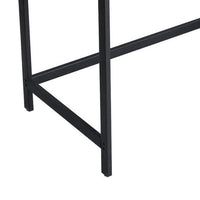 Ann 55 Inch Office Writing Computer Desk, Rustic, 2 Shelves, Steel, Brown - BM284564