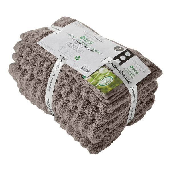 Egyptian Cotton Six-Piece Bath Towel Set