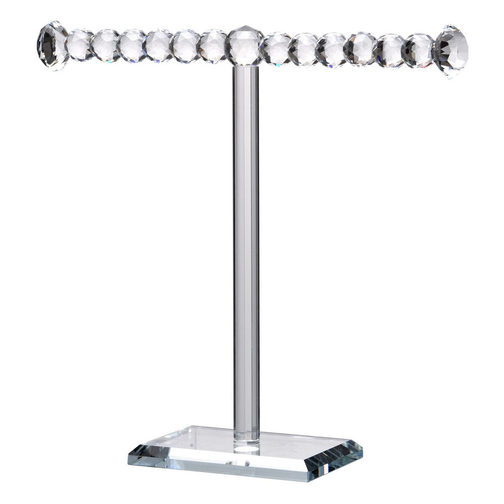 11 Inch Necklace and Jewelry Stand, SImple Design, Crystal Clear Finish - BM284956