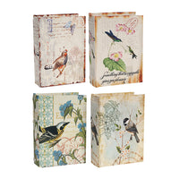 Anya Set of 4 Artisanal Boxes for Accessories, Book Inspired Look, Birds - BM284995