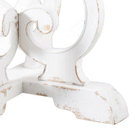 36 Inch Round Table, Classic, Sculptural Base, Wood, Modern, White, Brown - BM285094