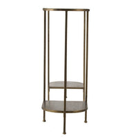57 Inch Console Table, Oval, Steel Frame, Modern, Bronze Finish - BM285129