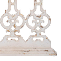 32 Inch Console Table, Fir Wood, Traditional, Scrollwork, Antique White - BM285142