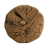14 Inch Stool Table, Rustic Style, Tree Log Design, Distressed Wood Brown - BM285252