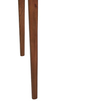 52 Inch Writing Desk, Natural Textured Acacia Wood, Burnished Brown - BM285406