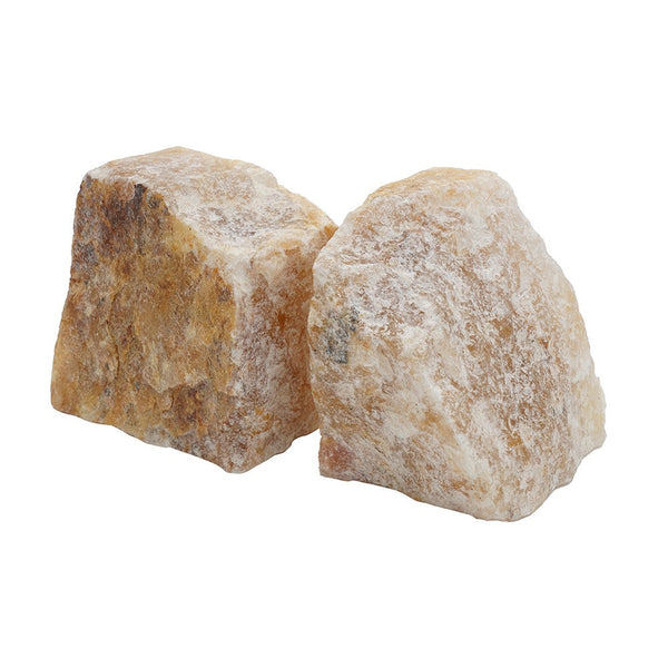 4 Inch Quartz Geode Bookend, Naturally Textured Shape, Brown and Beige - BM285586