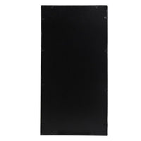 32 Inch 3 Piece Wall Mirror, Concentric Circles, Stylish Black Metal Frame - BM286307
