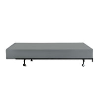 Dio 9 Inch Full Size Mattress Foundation Base, Polyester, Metal Frame - BM286444