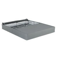 Dio 9 Inch Full Size Mattress Foundation Base, Polyester, Metal Frame - BM286444