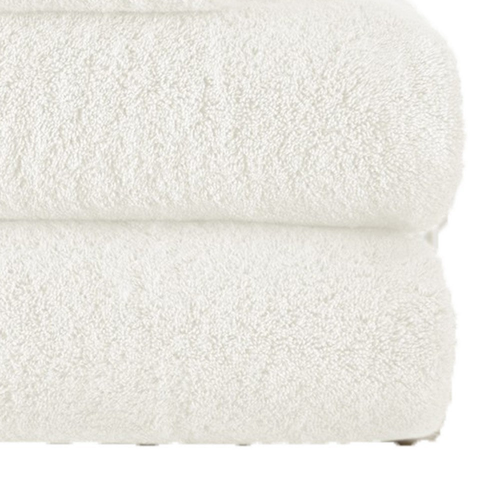 Gem 6 Piece Towel Set, Extra Soft Turkish Cotton, Absorbent Texture, White - BM287471