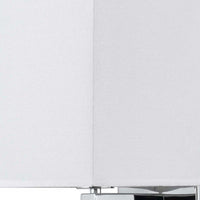 12 Inch Modern Wall Lamp with Fabric Shade, On Off Rocker Switch, White - BM287709