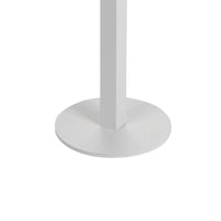 Keli 43 Inch Outdoor Bar Table, White Aluminum Frame, Foldable Design - BM287742