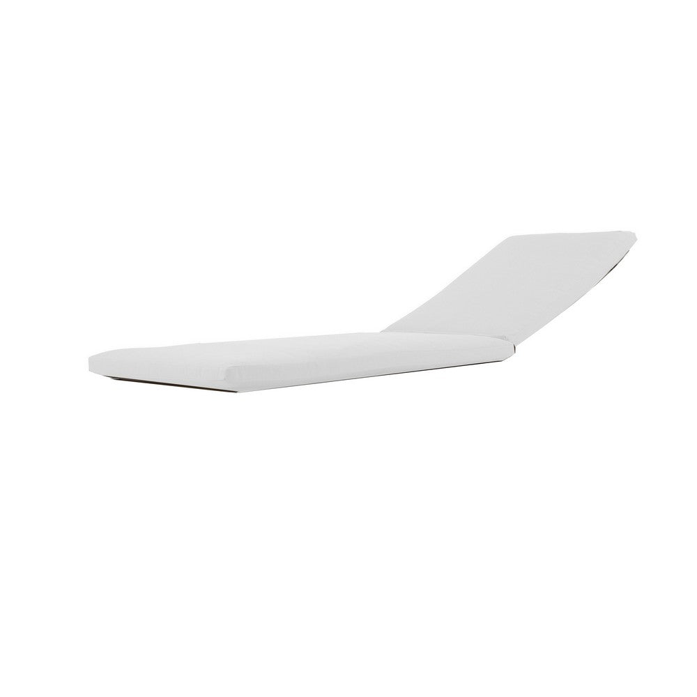 Edie 76 Inch Outdoor Lounger Cushion, White - BM287747