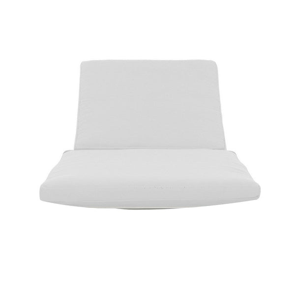 Edie 76 Inch Outdoor Lounger Cushion, White - BM287747