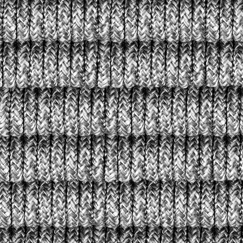 Gip 22 Inch Indoor Outdoor End Table Stool, Gray Round Stone Top, Woven Rope - BM295620