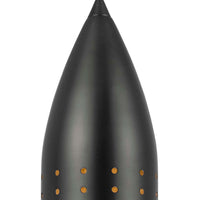 4 Inch Modern Pendant Light, Round Metal Shade, Oil Rubbed Black Bronze - BM295968