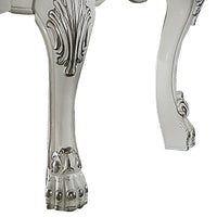 Aurora 27 Inch Executive Office Chair, Faux Leather, Tufted, Bone White - BM296837