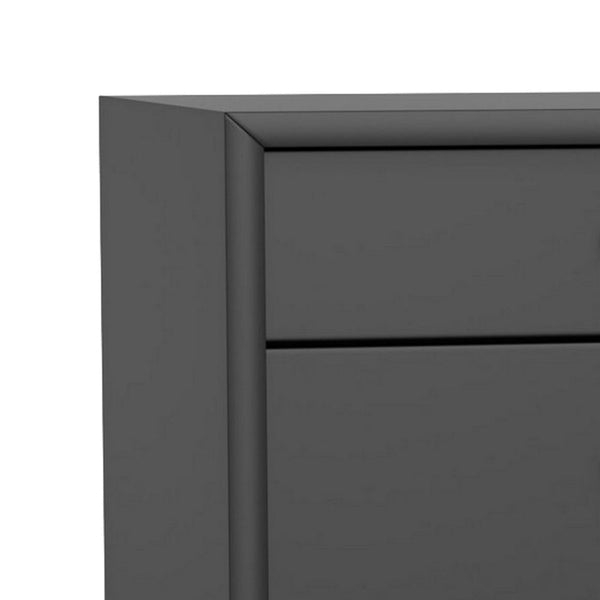 Ian 50 Inch TV Media Entertainment Console, 3 Drawers and 1 Cabinet, Black - BM299479