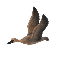 Set of 3 Flying Geese Wall Decorations, Pine Wood, Rustic Weathered Brown - BM302563