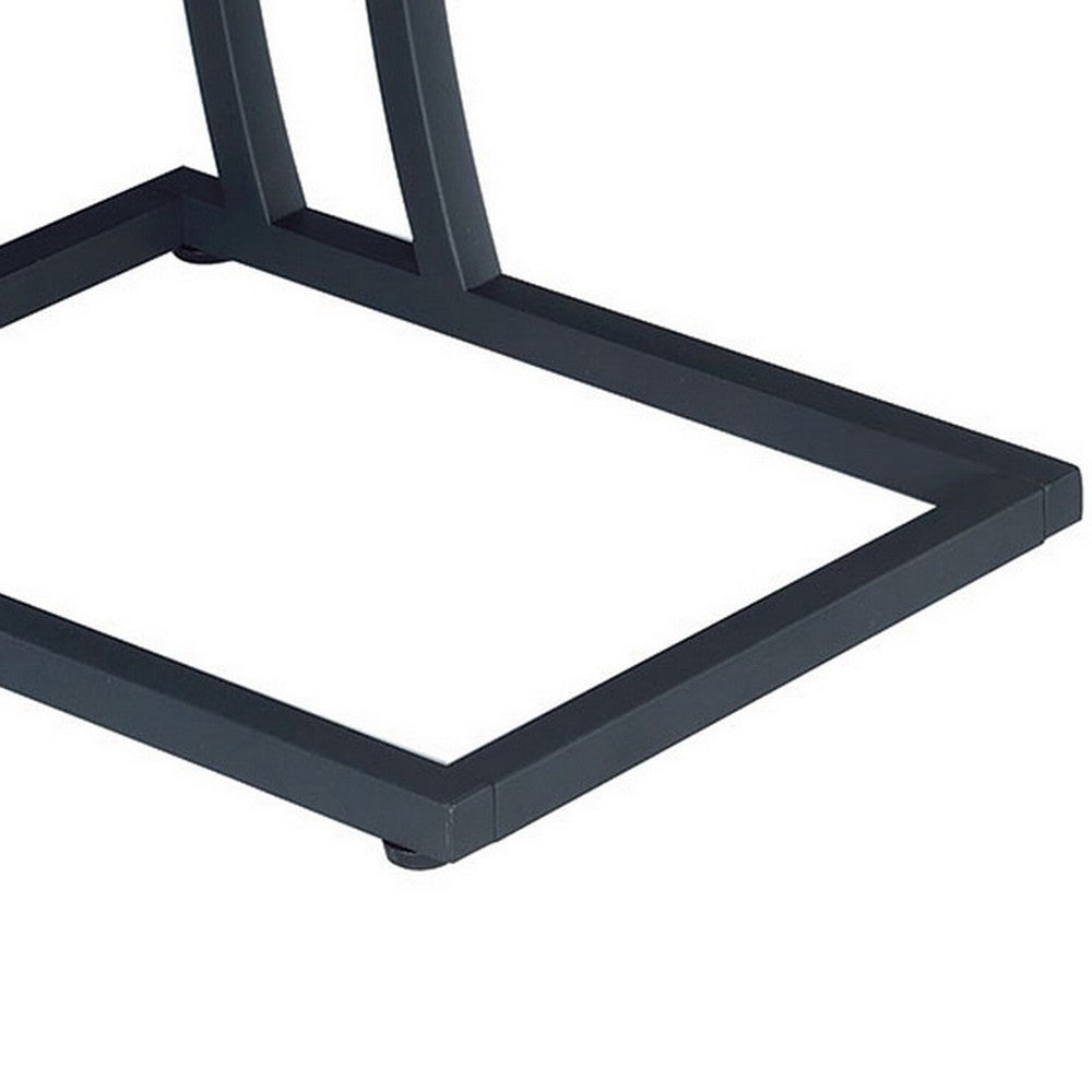 BM159254 Antique Accent Table with Storage Drawer and Outlet, Brown