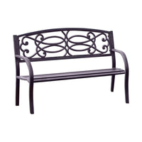 BM123010 Potter Armrests Patio Bench, Black