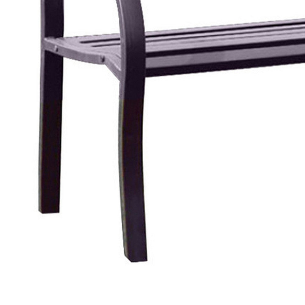 BM123010 Potter Armrests Patio Bench, Black