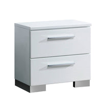 Clementine Contemporary Nightstand, White - BM123071