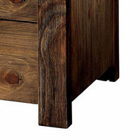 BM123146 Janeiro Transitional Nightstand, Rustic Natural Tone