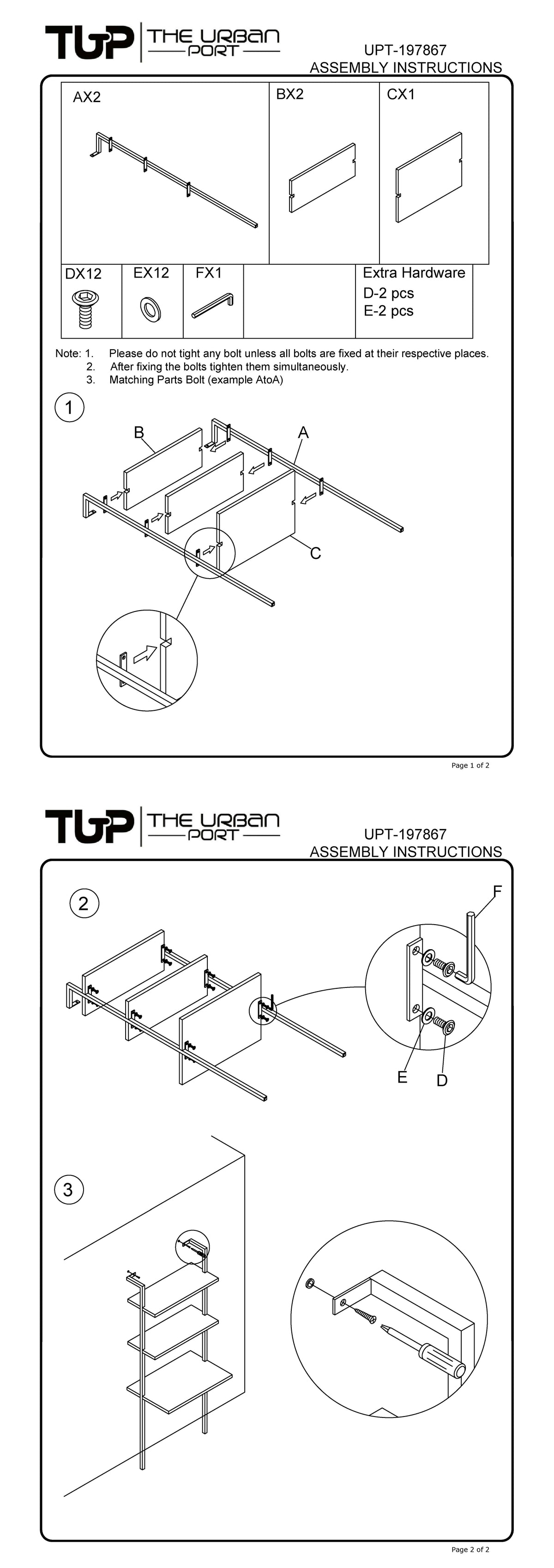 Industrial 3 Tier Mango Wood Ladder Storage Wall Shelf with Tubular Frame, Brown and Black - UPT-197867