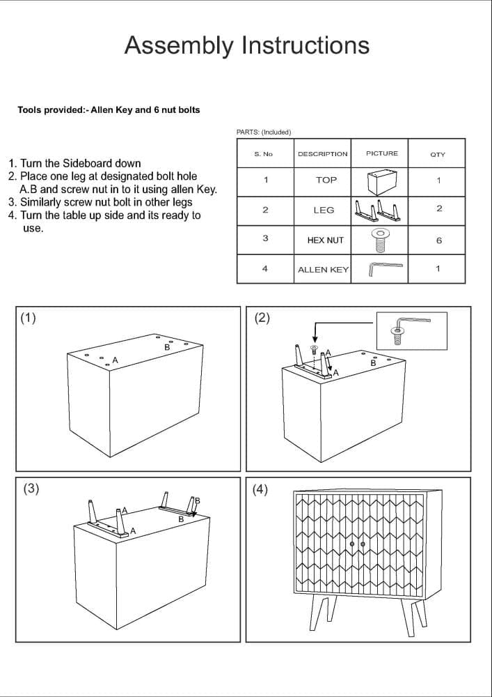 36 Inch Handcrafted Accent Cabinet, 2 Honeycomb Inlaid Doors, Mango Wood, Natural Brown - UPT-262406